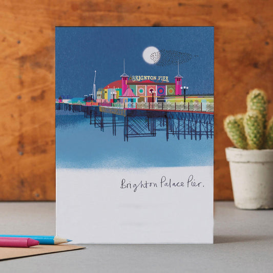 NIGHT PALACE PIER CARD