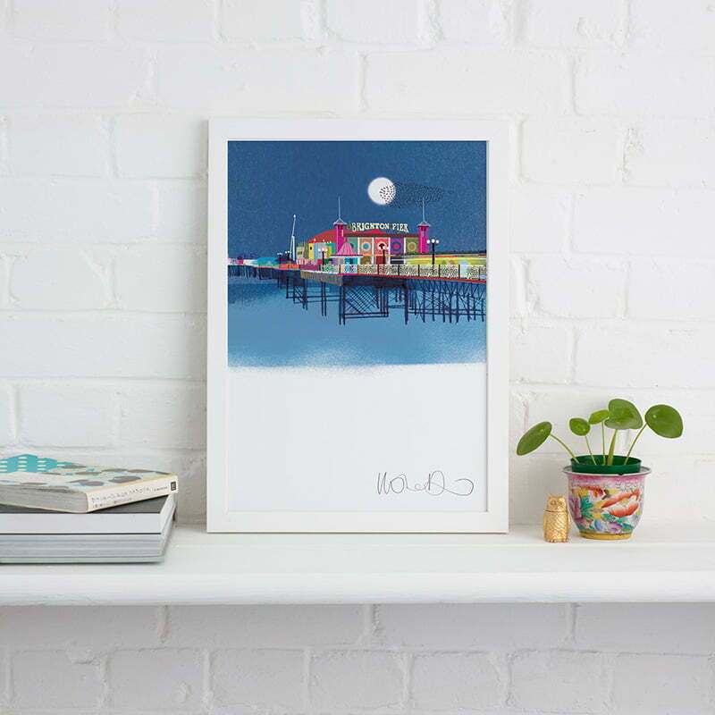 BRIGHTON PIER AT NIGHT PRINT, BTP008