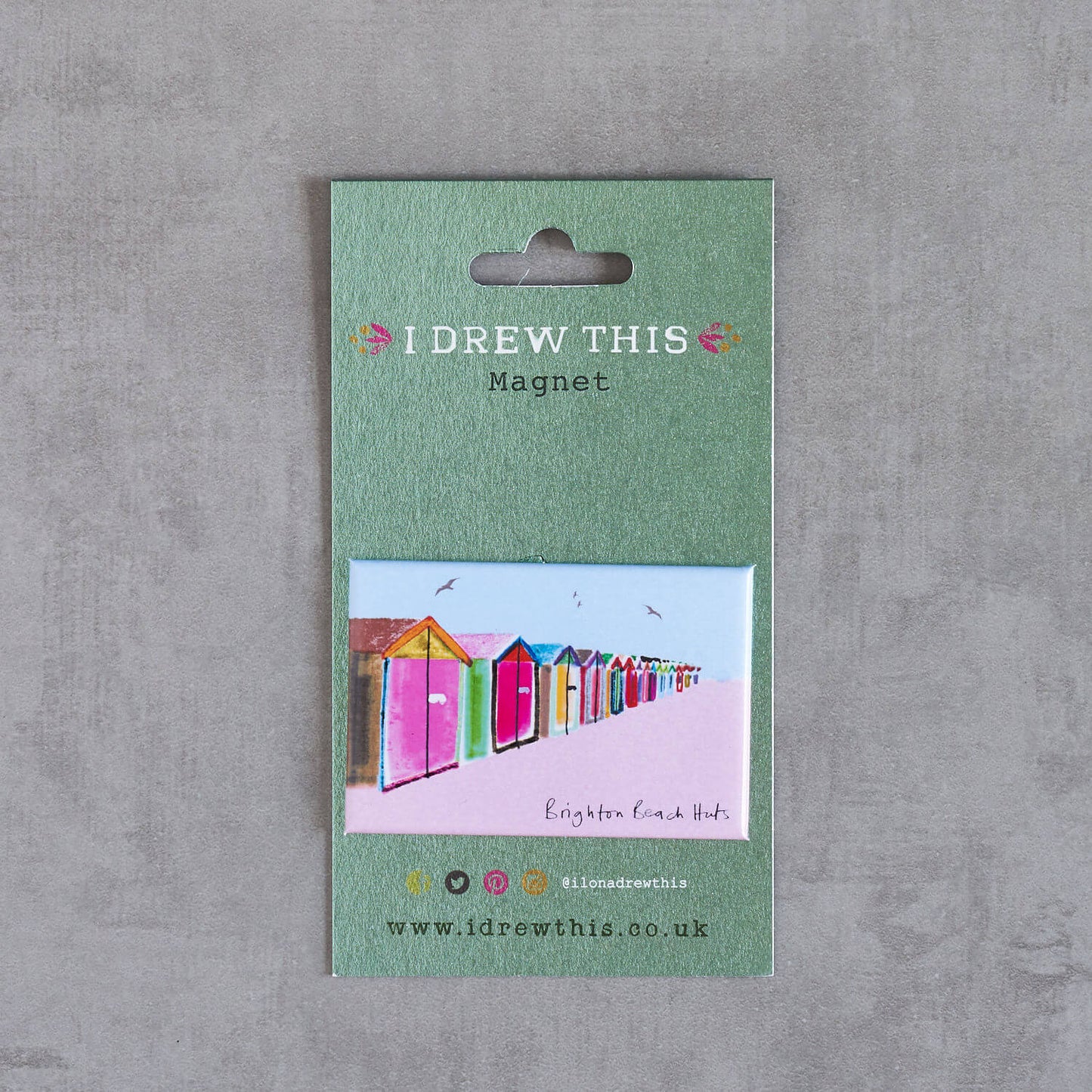 BRIGHTON BEACH HUTS MAGNET, LMAG096