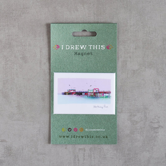 WORTHING PIER FRIDGE MAGNET, LMAG094