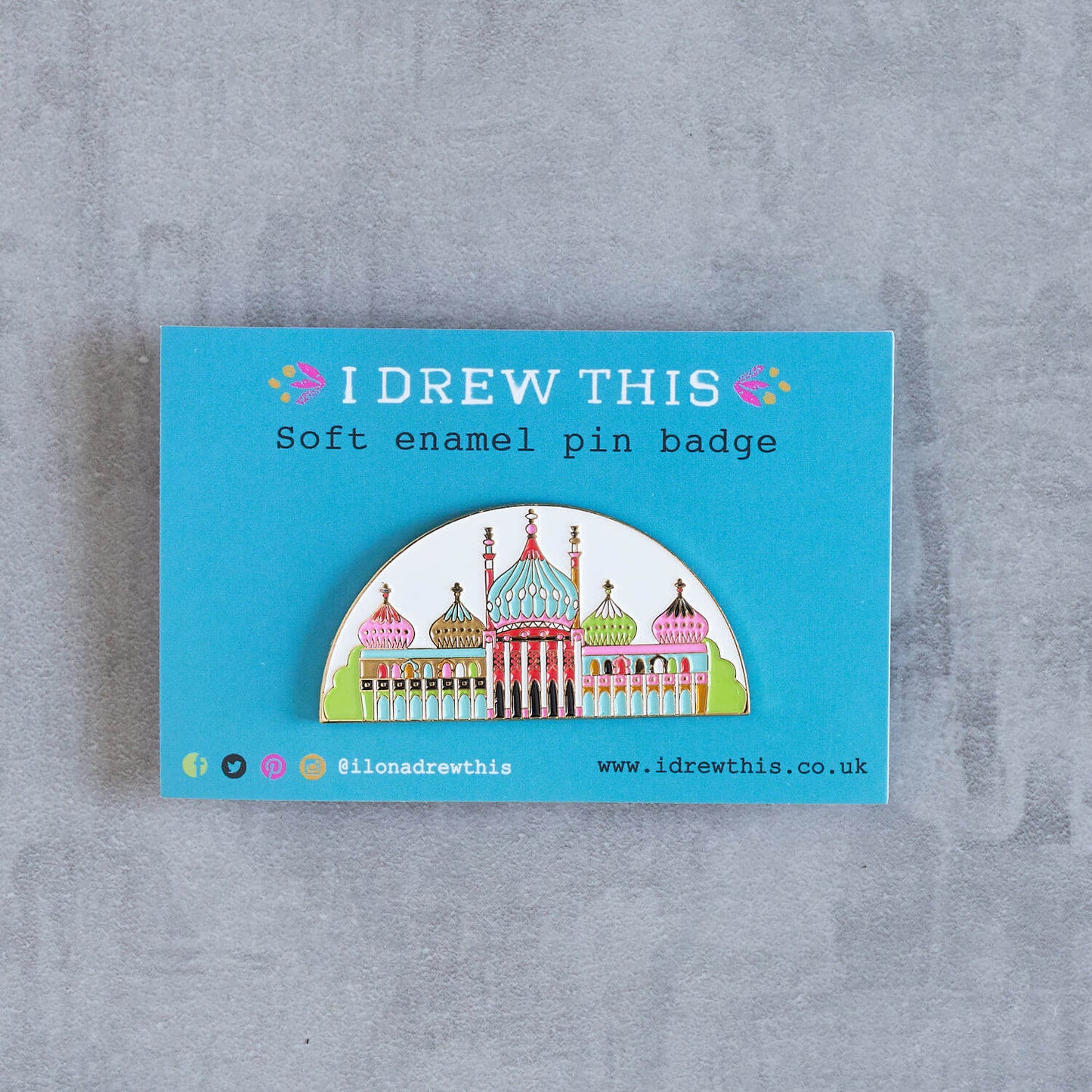 BRIGHTON PAVILION ENAMEL PIN BADGE