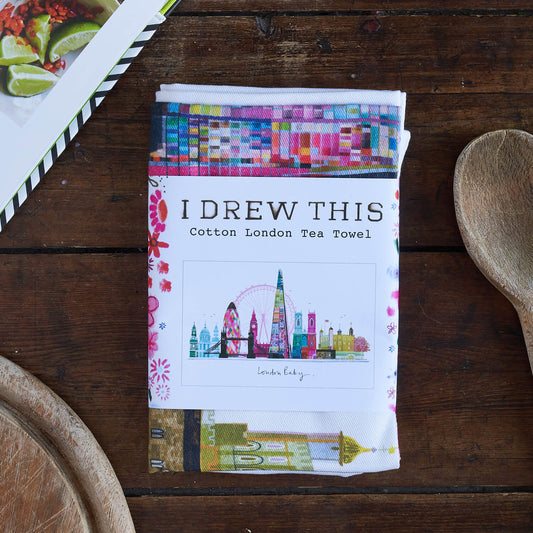 LONDON BABY TEA TOWEL, London Skyline, LMTTWL064
