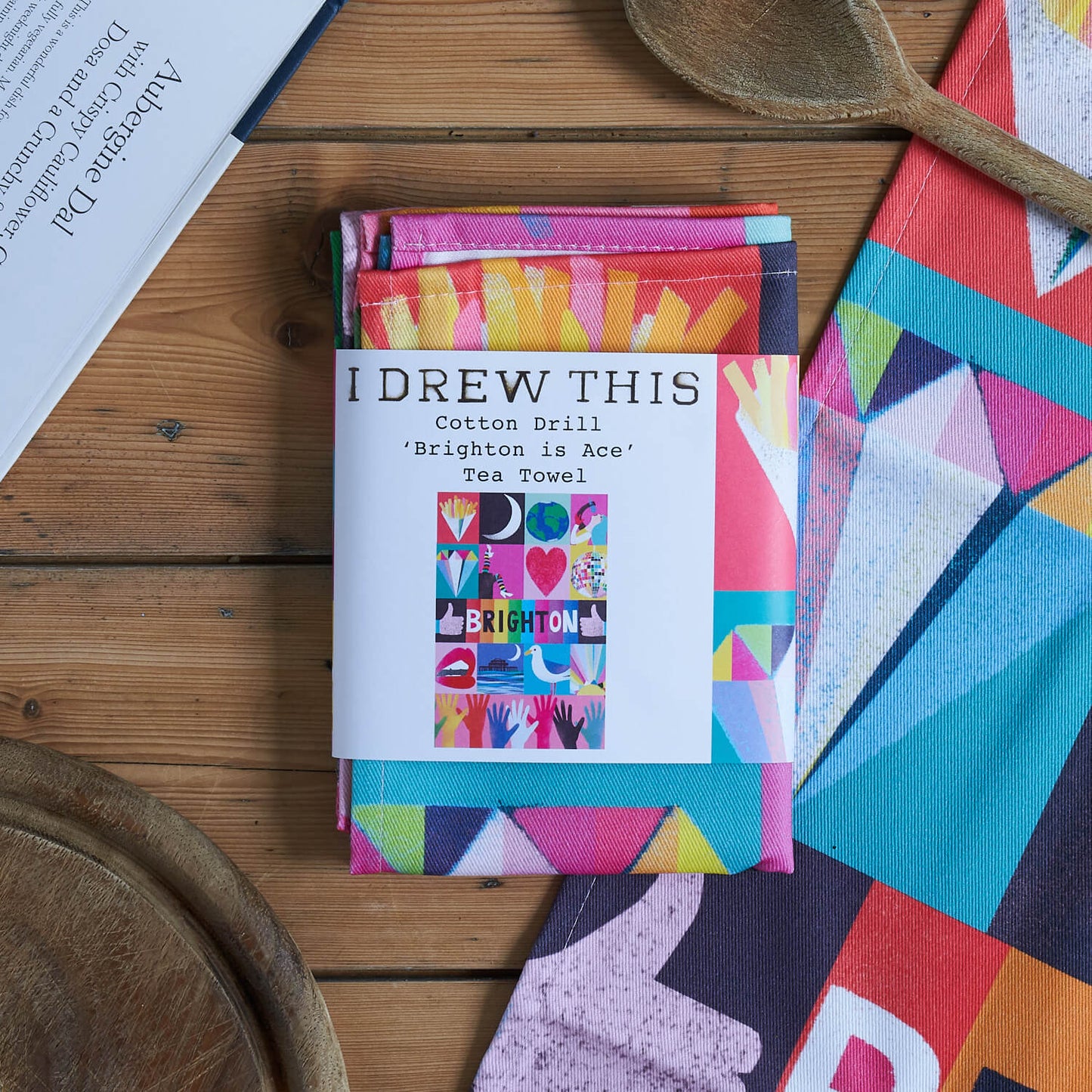 BRIGHTON IS ACE TEA TOWEL, LMTTWL124