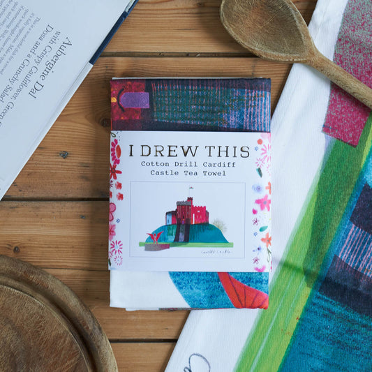 CARDIFF CASTLE TEA TOWEL, LMTTWL115