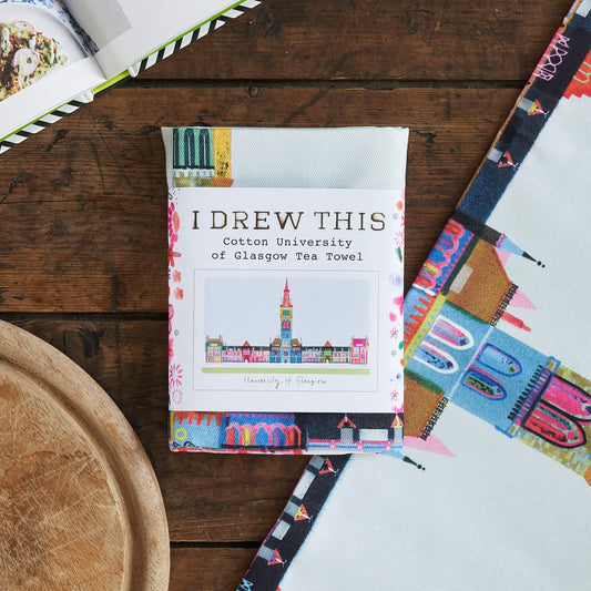 UNIVERSITY OF GLASGOW TEA TOWEL, LMTTWL068