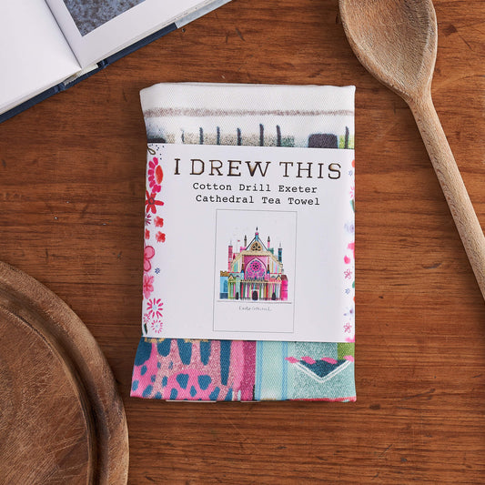EXETER CATHEDRAL TEA TOWEL, LMTWL013