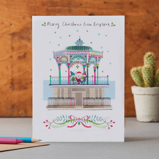 CHRISTMAS CARD BANDSTAND BRIGHTON