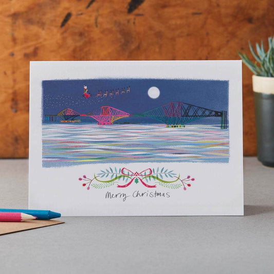 CHRISTMAS CARD FORTH BRIDGE SCOTLAND, LM048