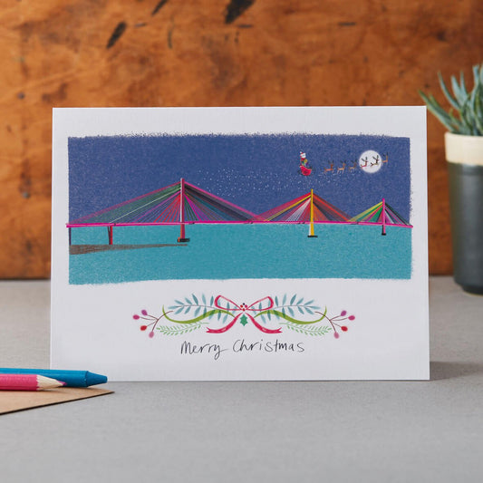 CHRISTMAS QUENNSFERRY CROSSING CARD