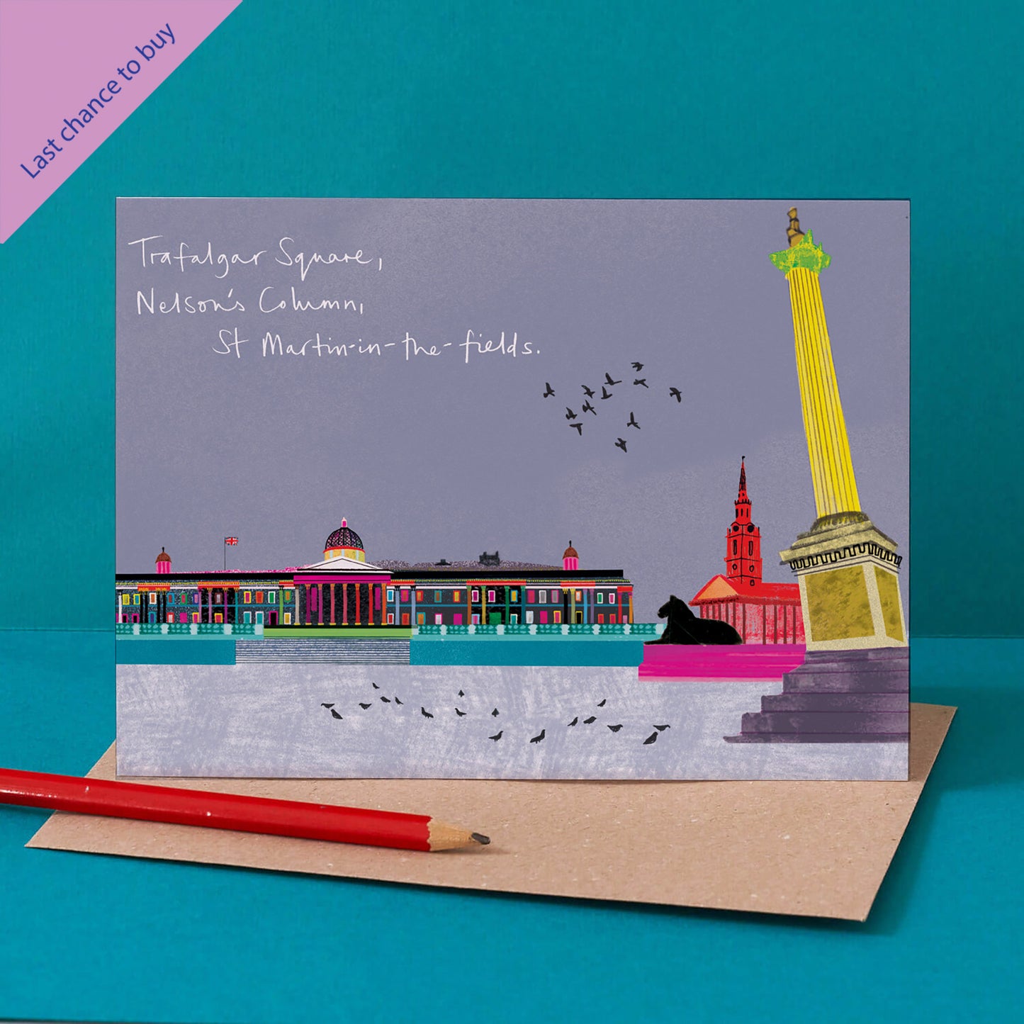 TRAFALGAR SQUARE LONDON CARD