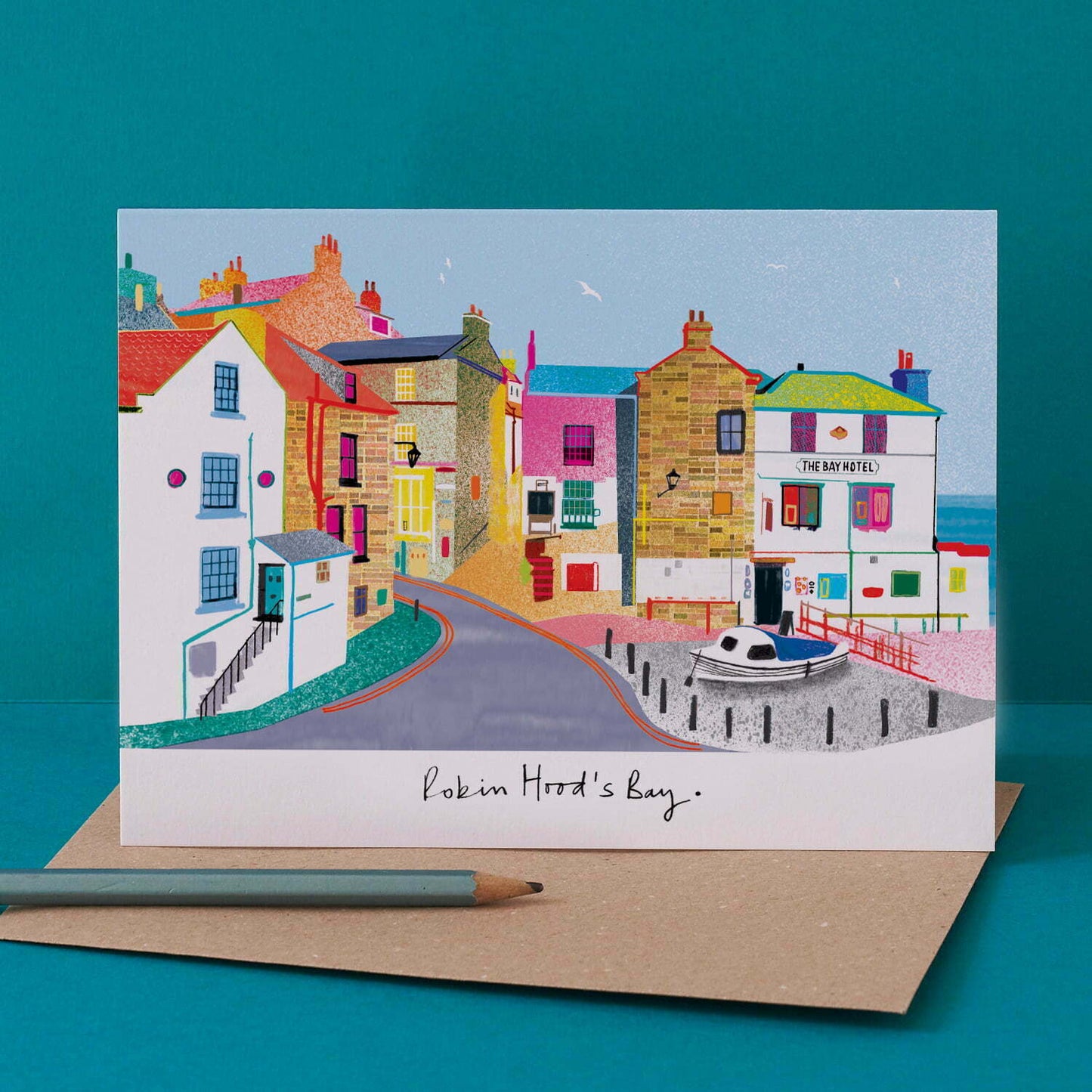 ROBIN HOODS BAY CARD, LM179