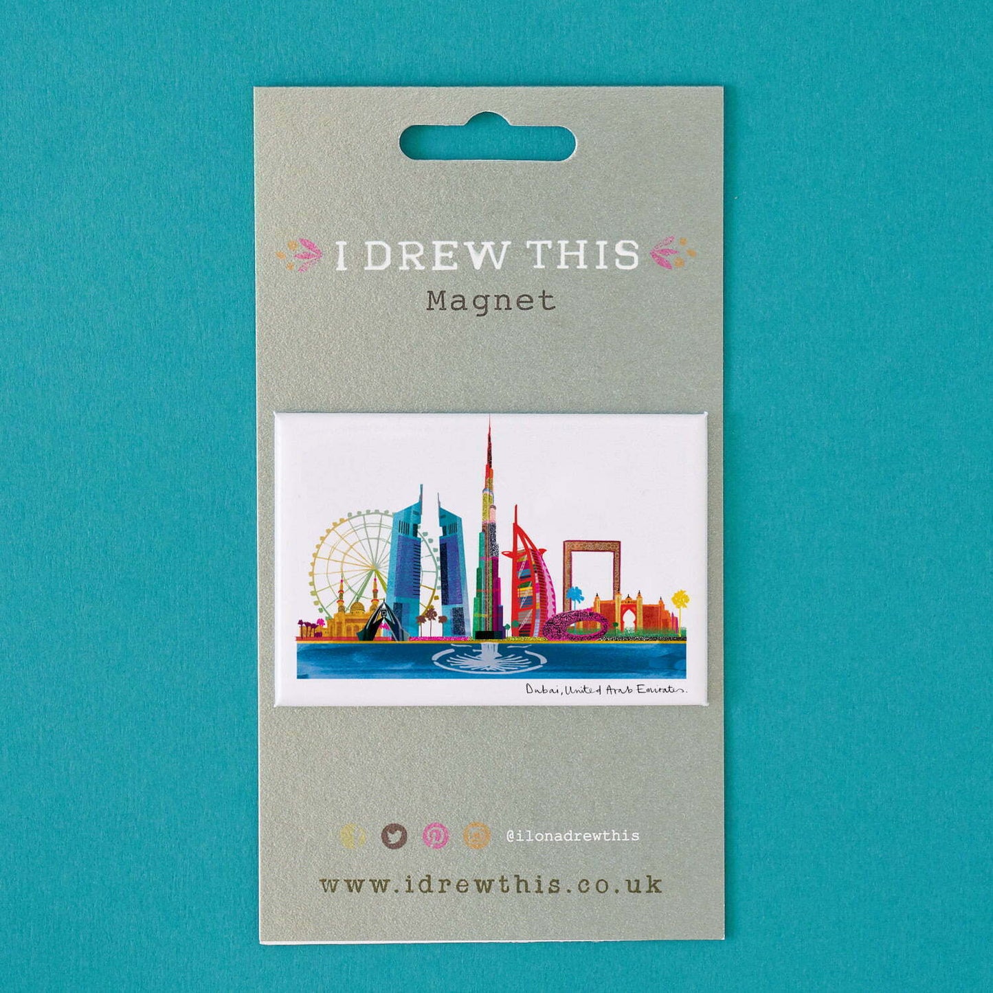 DUBAI SKYLINE FRIDGE MAGNET