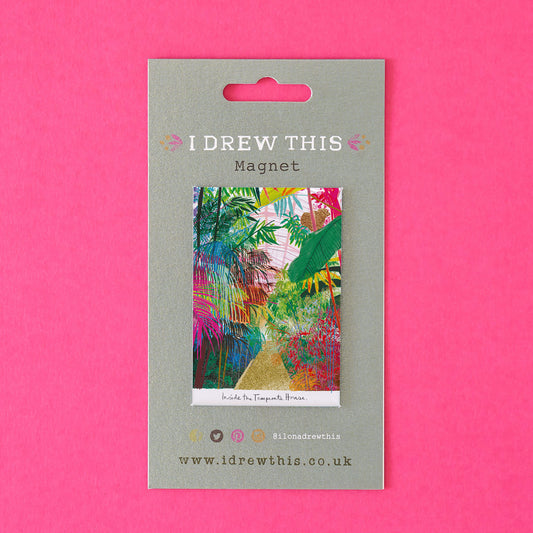 INSIDE TEMPERATE HOUSE FRIDGE MAGNET