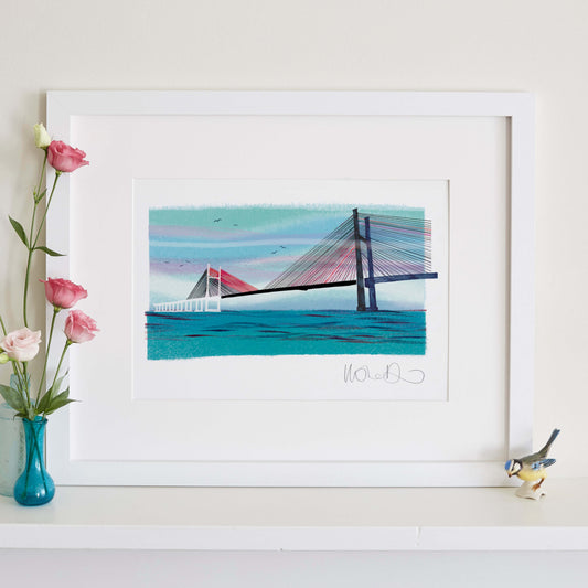 SECOND SEVERN BRIDGE PRINT