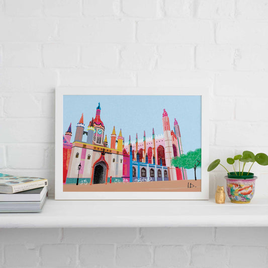 KINGS COLLEGE CAMBRIDGE PRINT