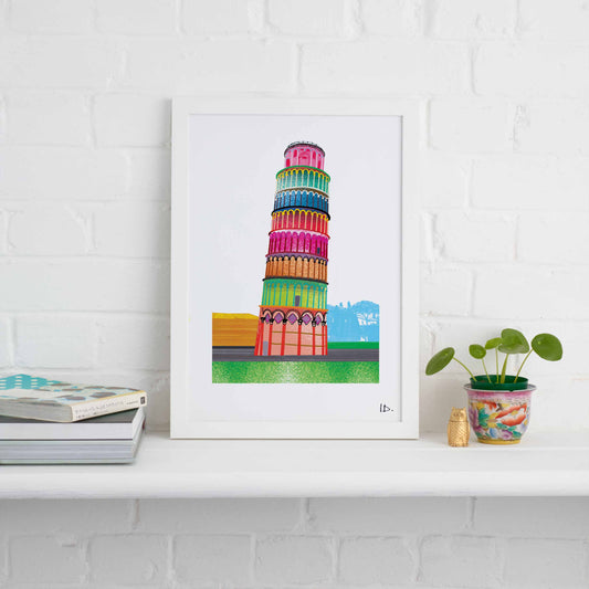 LEANING TOWER OF PISA PRINT
