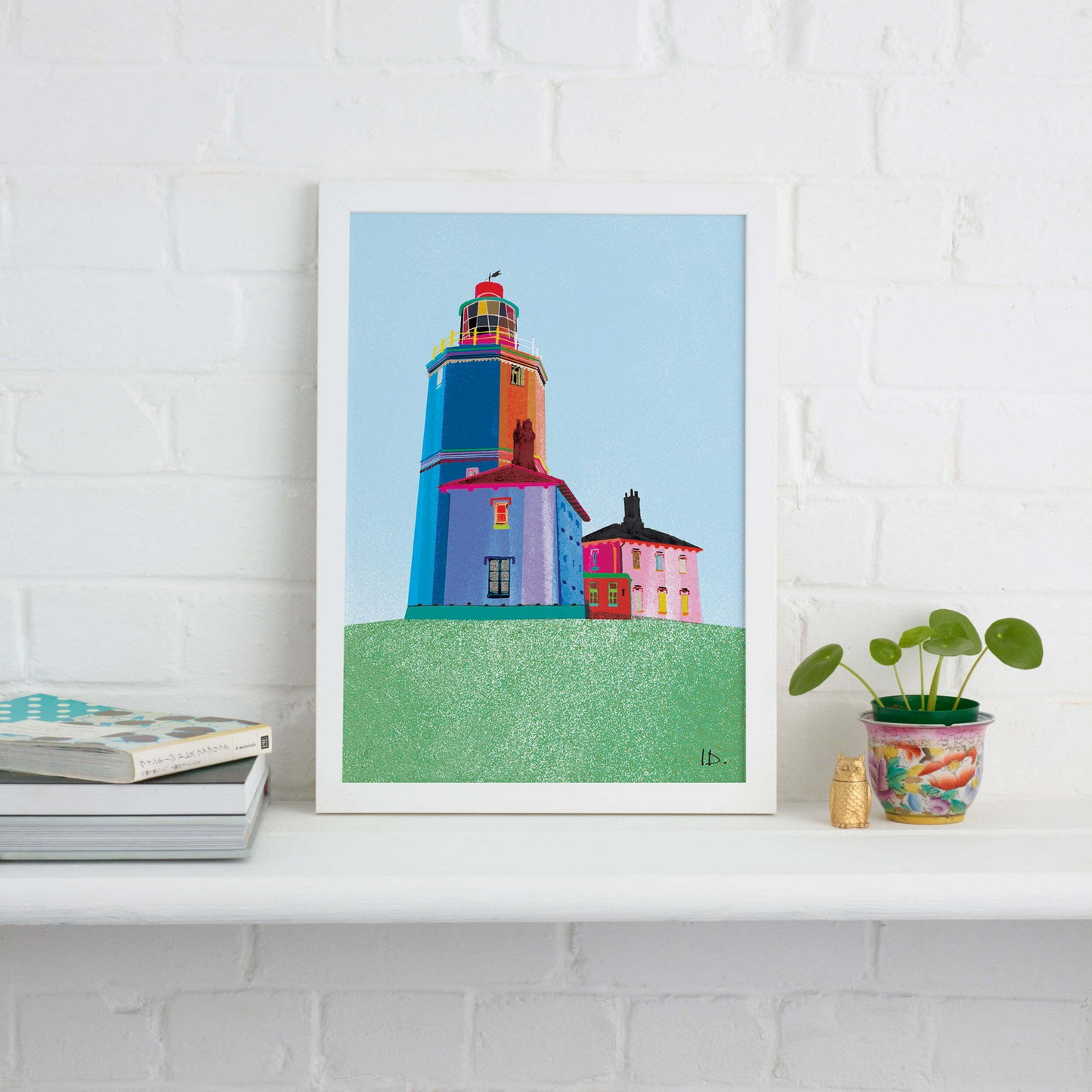 NORTH FORELAND LIGHTHOUSE,  BROADSTAIRS PRINT