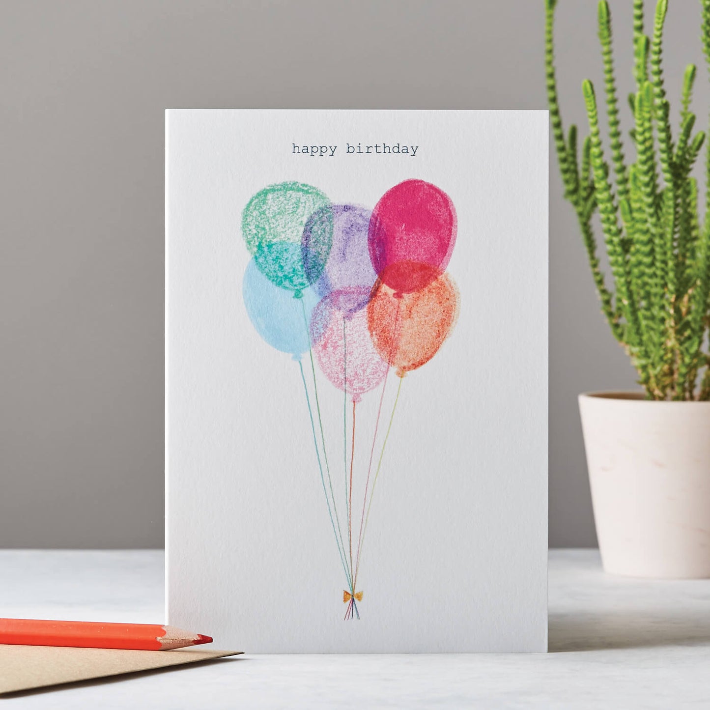 HAPPY BIRTHDAY BALLOONS CARD