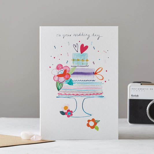 ON YOUR WEDDING DAY CAKE CARD