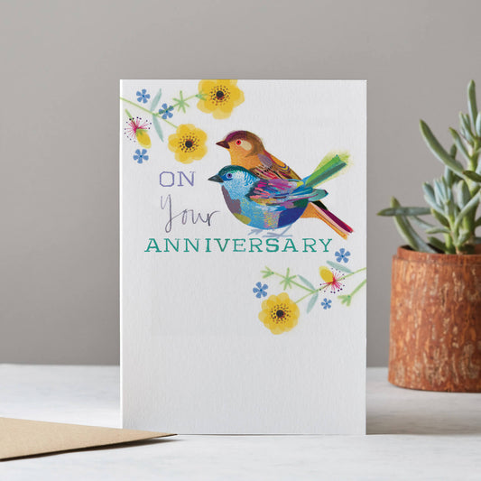 ON YOUR ANNIVERSARY BIRDS CARD