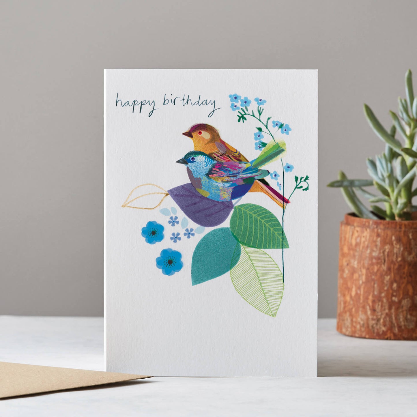 HAPPY BIRTHDAY BIRDS CARD