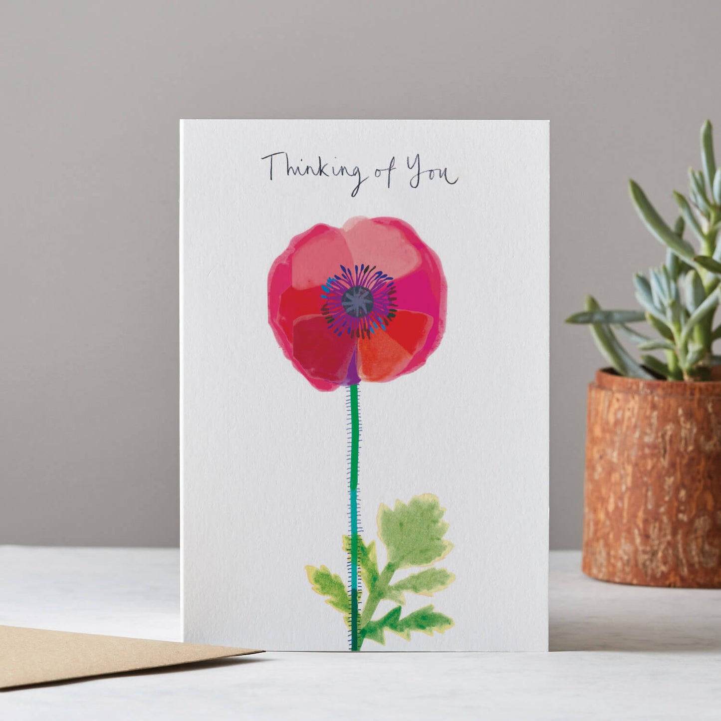 THINKING OF YOU POPPY CARD