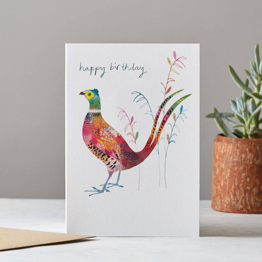 HAPPY BIRTHDAY PHEASANT CARD