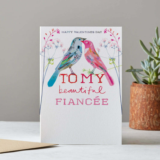 HAPPY VALENTINES FIANCEE CARD