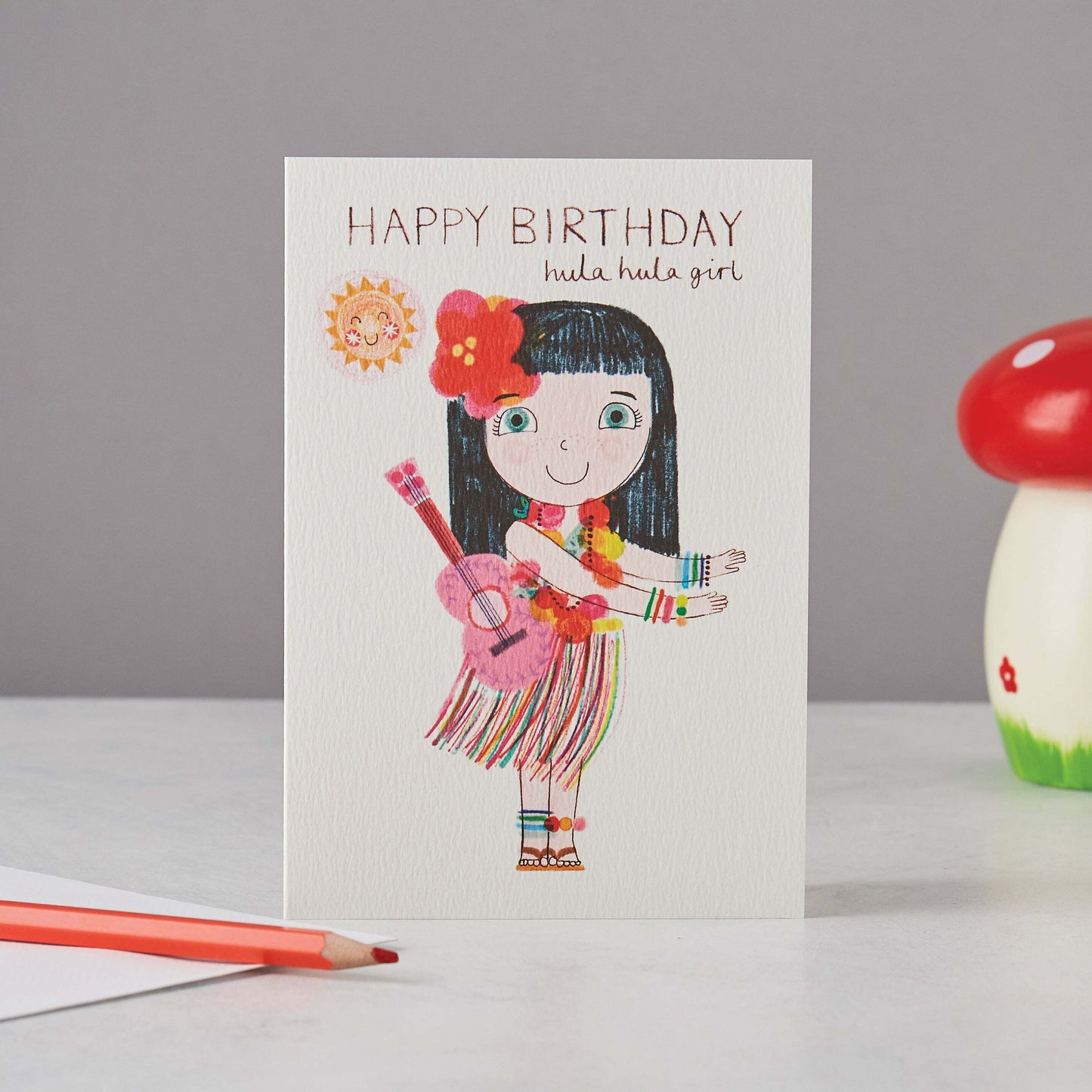 HULA HULA GIRL CARD