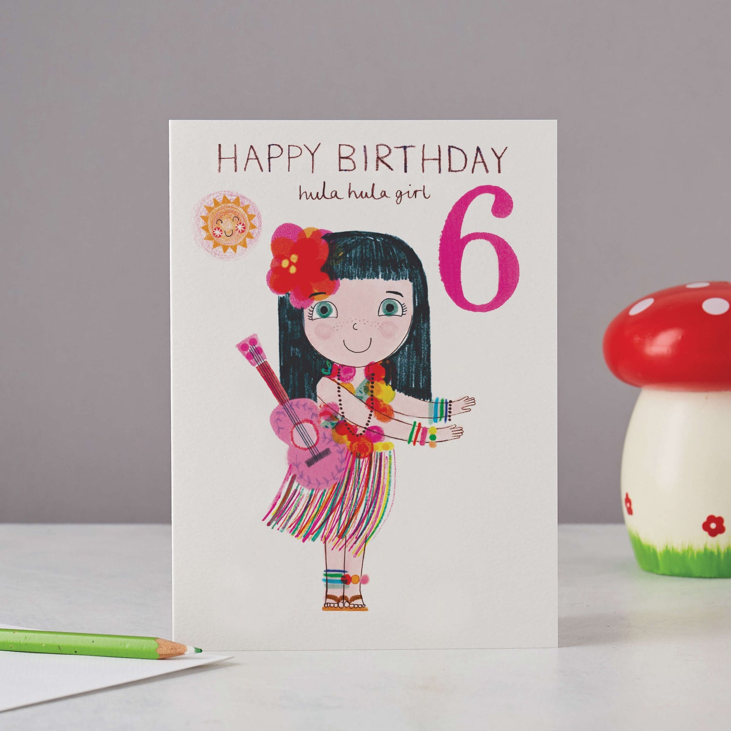AGE 6 HULA CARD