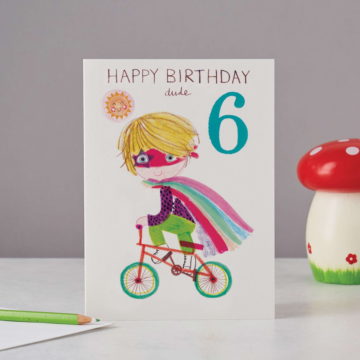 AGE 6 DUDE CARD