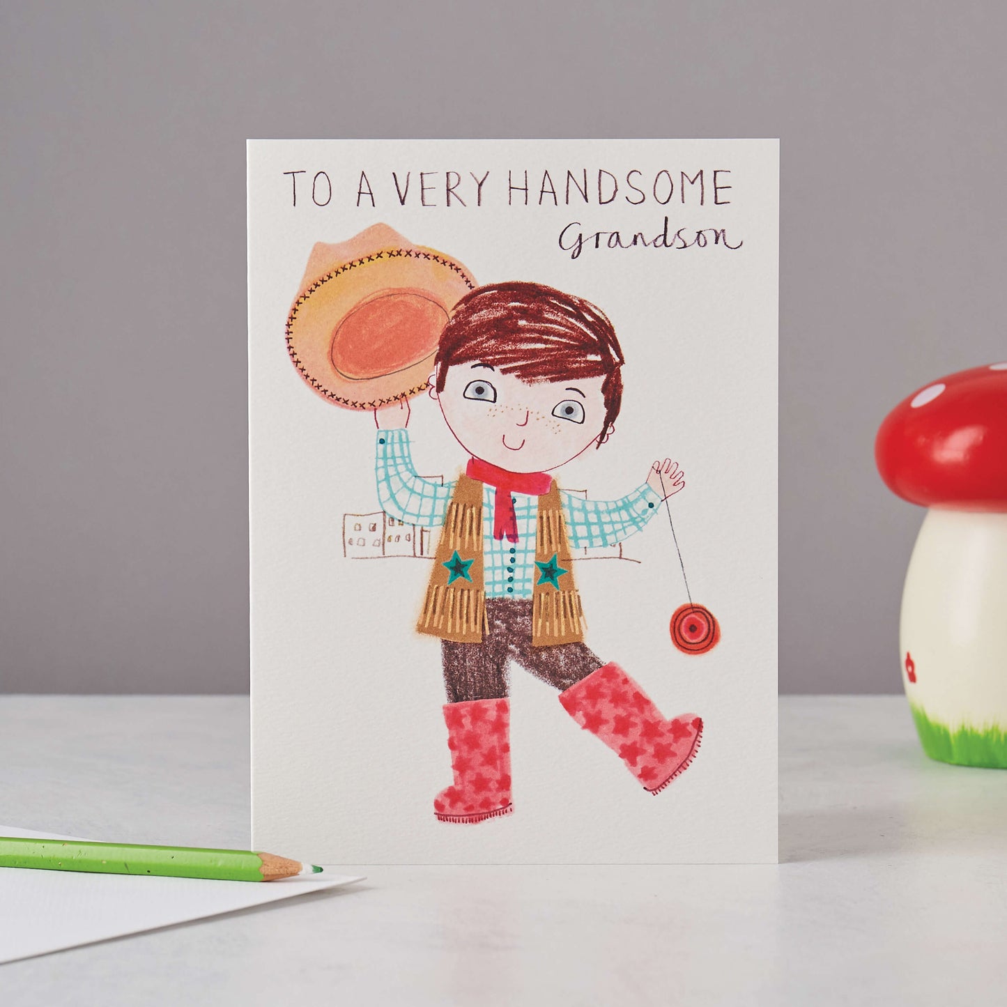 COWBOY GRANDSON CARD