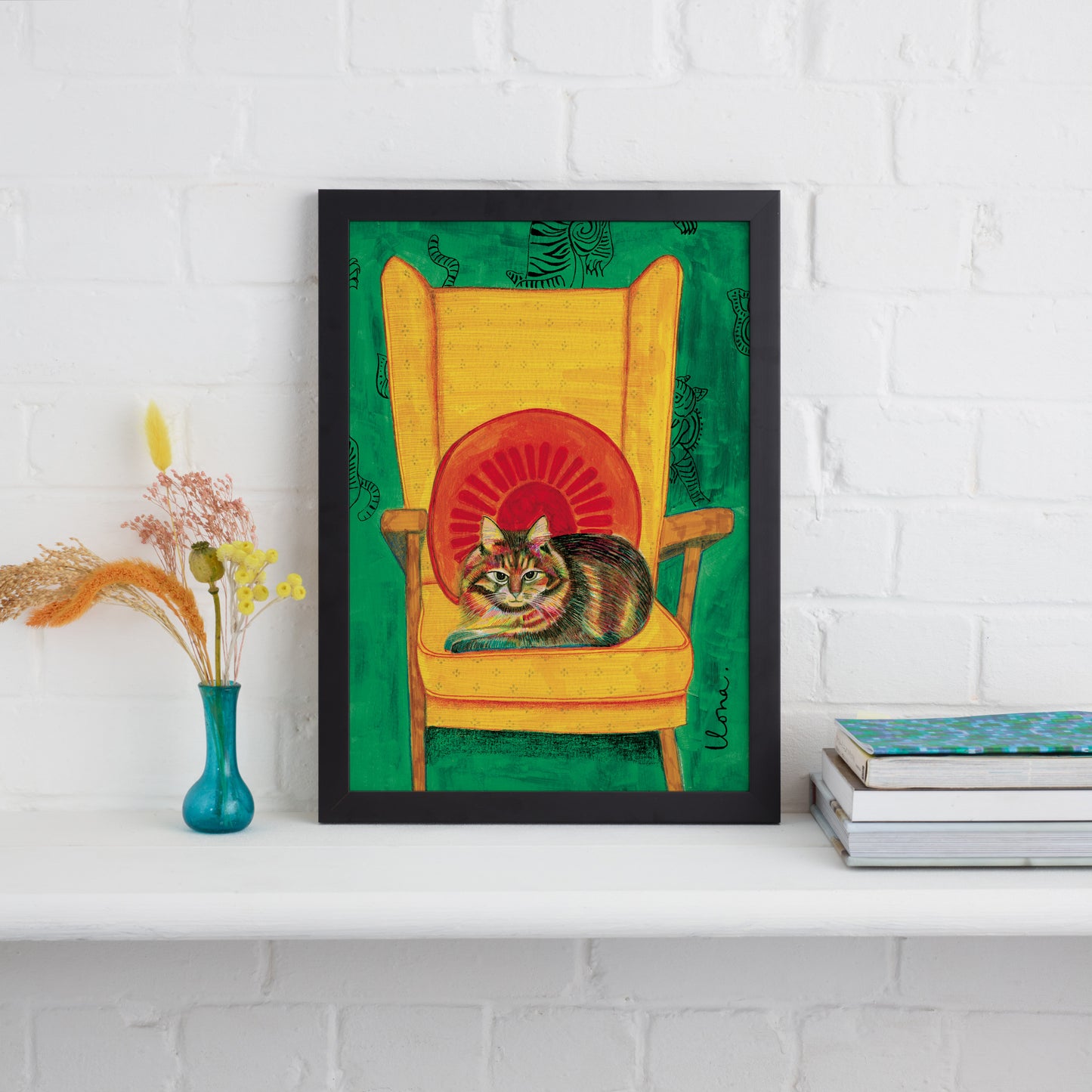 Chair Cat Print
