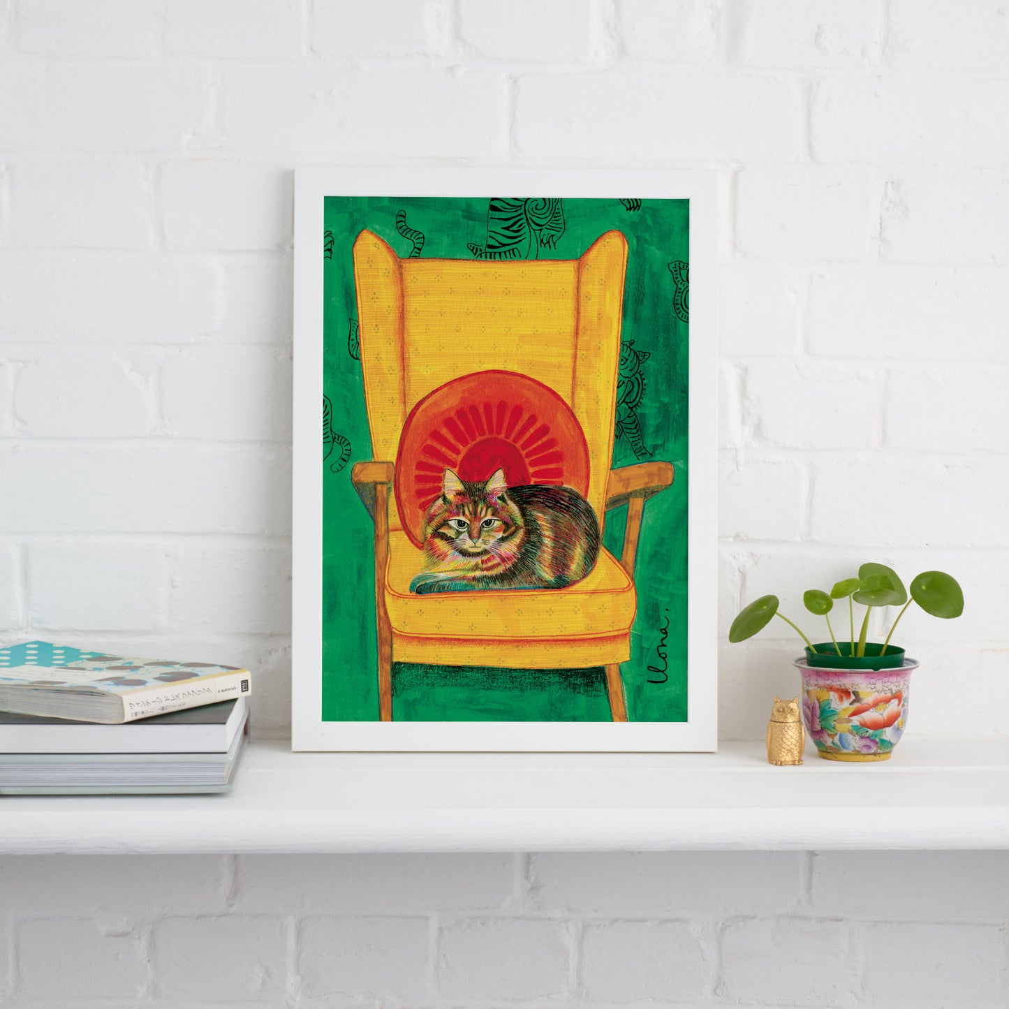 Chair Cat Print