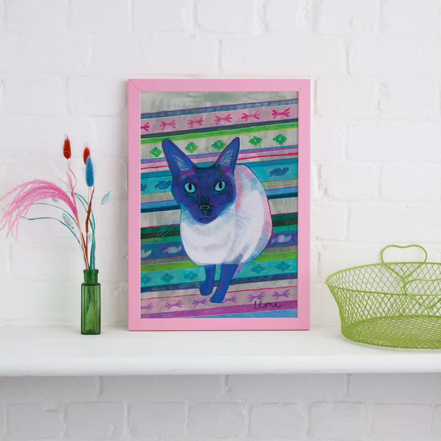 Siamese Cat Print