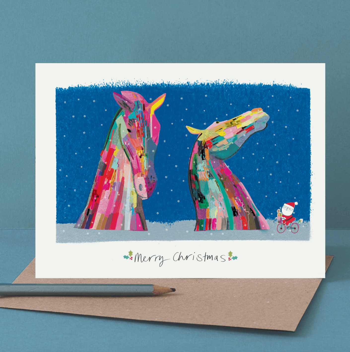 CHRISTMAS THE KELPIES CARD, LM105