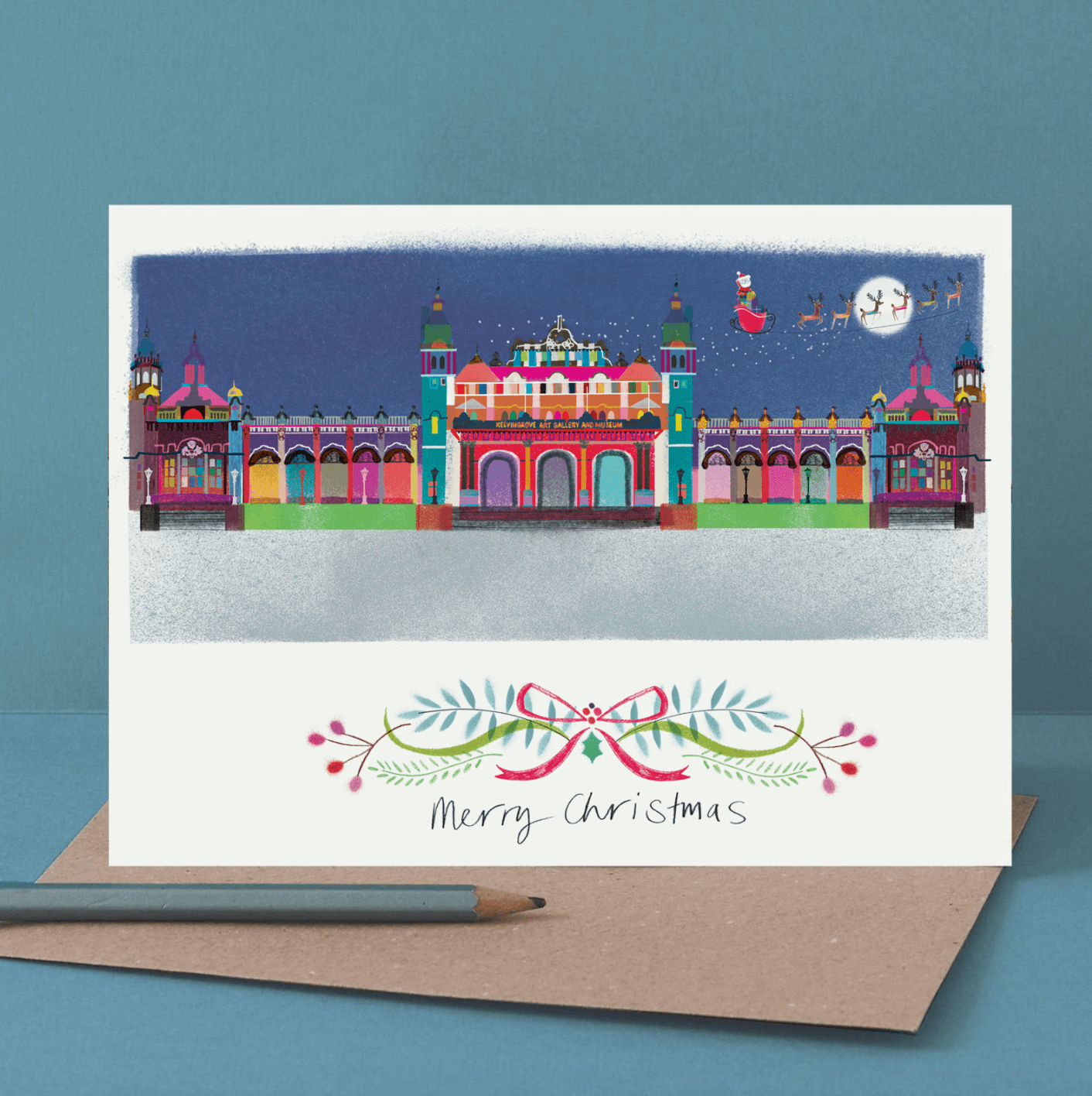 CHRISTMAS KELVINGROVE MUSEUM CARD