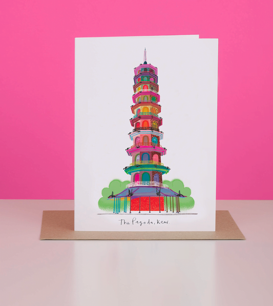 THE PAGODA KEW GARDENS LONDON CARD