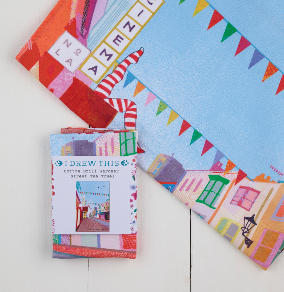 GARDNER STREET BRIGHTON TEA TOWEL, LMTTWL299