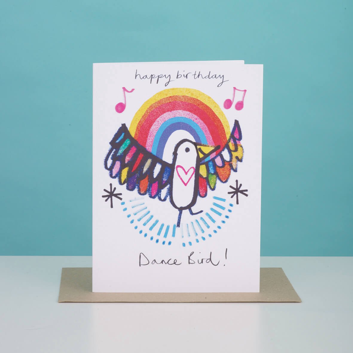 DANCE BIRD BIRTHDAY CARD