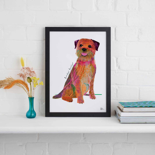 BORDER TERRIER PRINT, WFP015