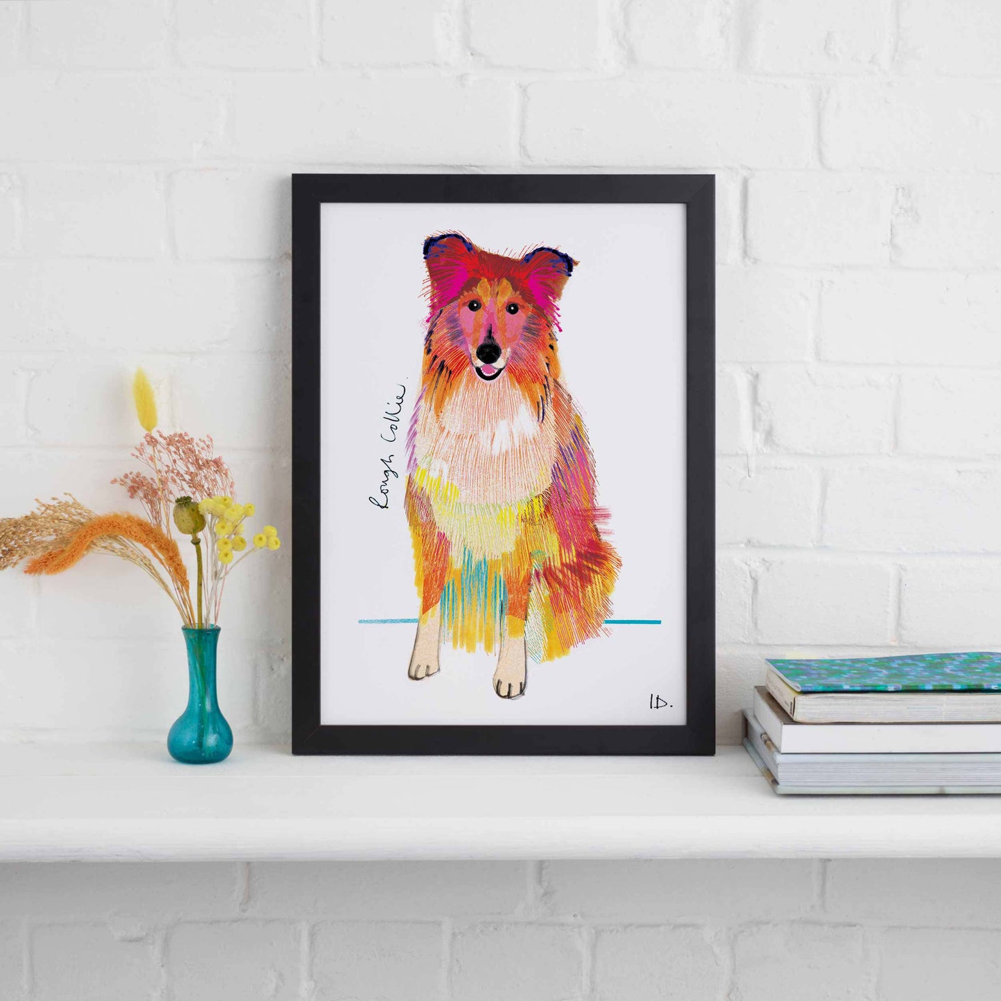 Rough Collie Print