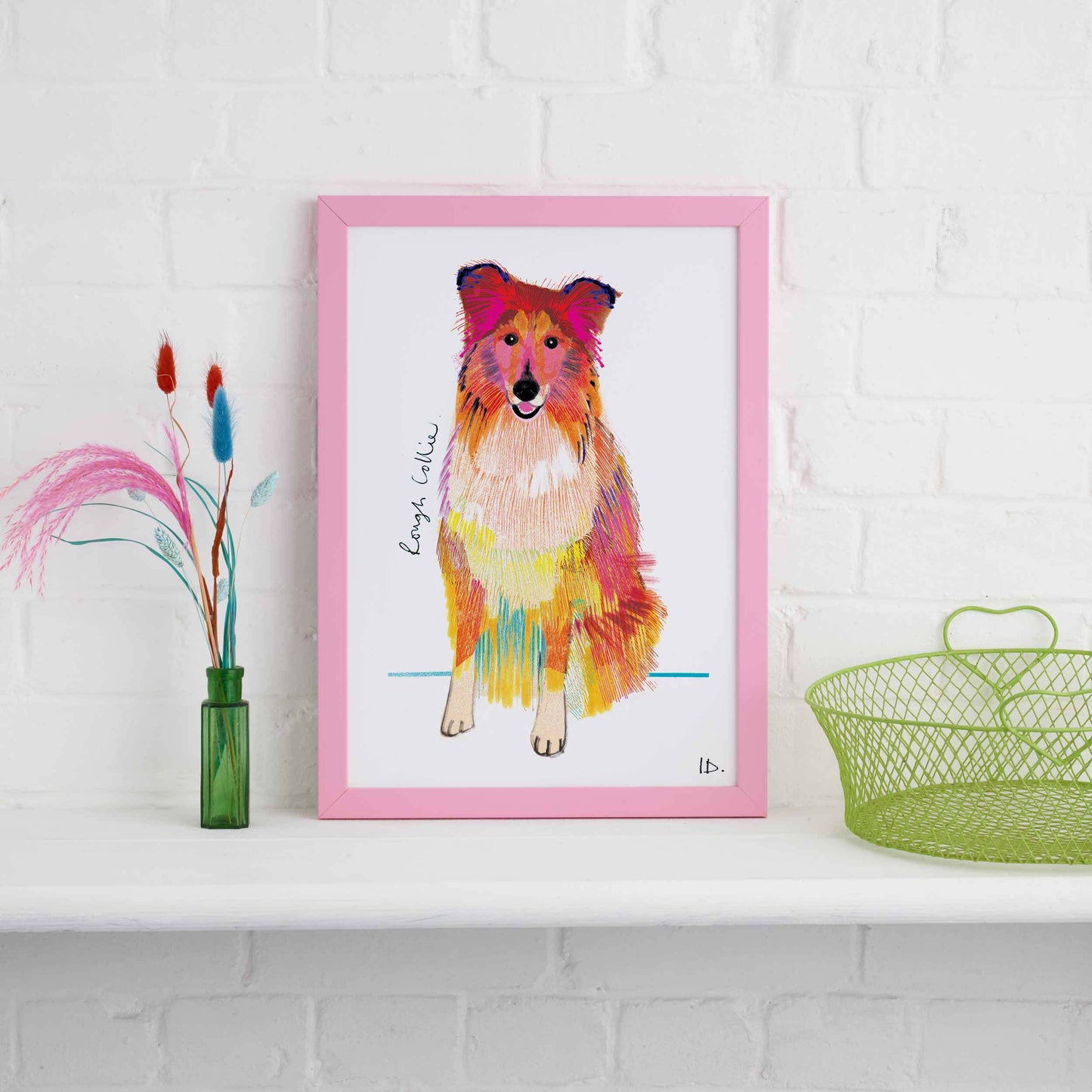Rough Collie Print