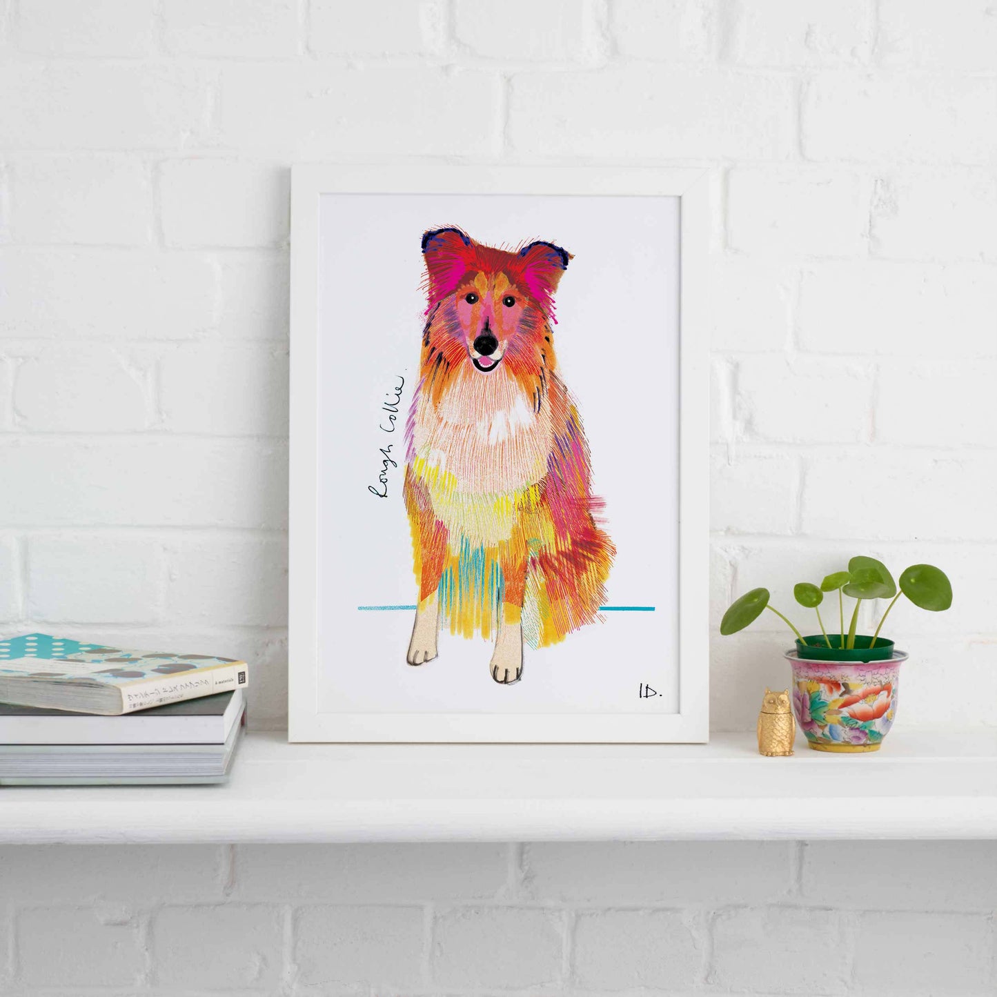 Rough Collie Print