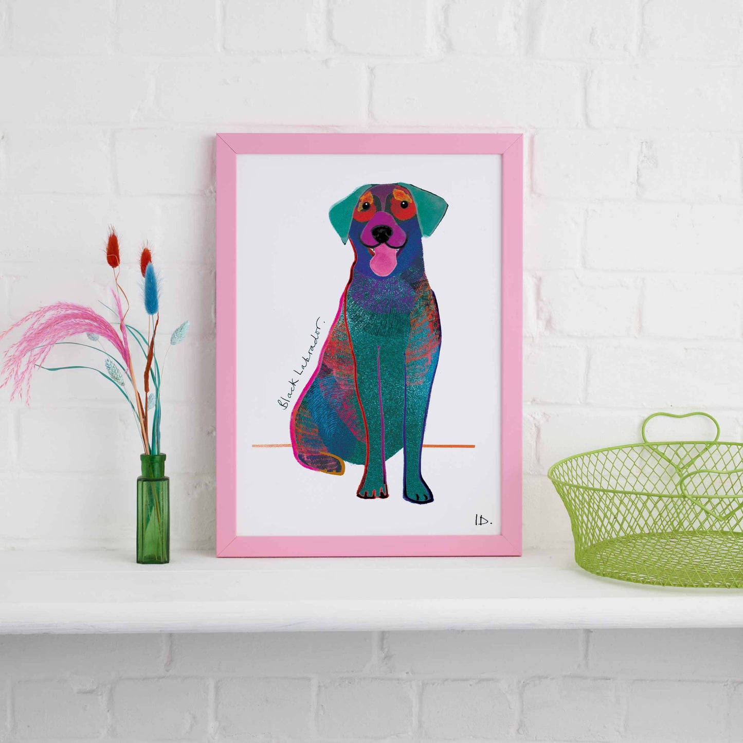 Black Labrador Print