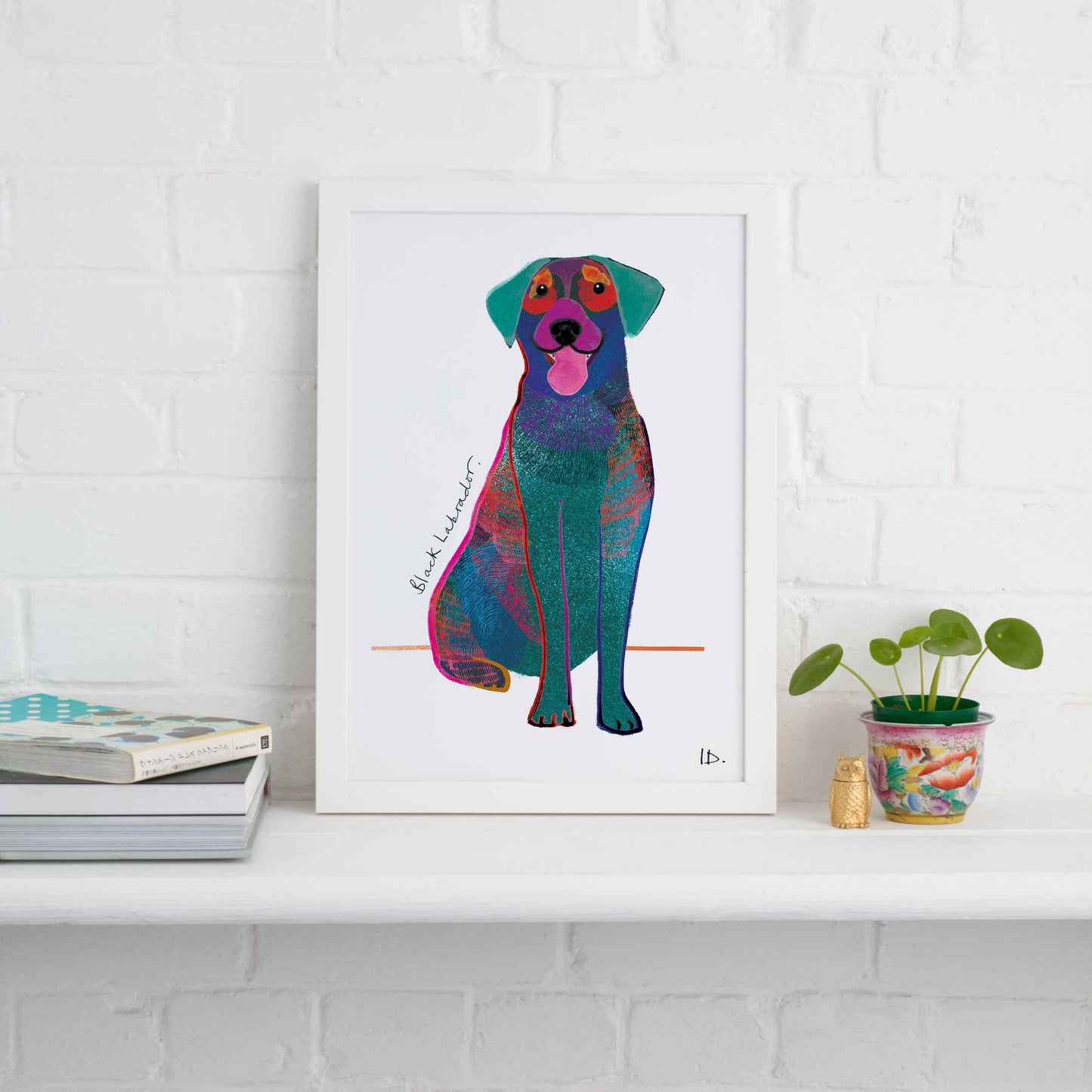 Black Labrador Print