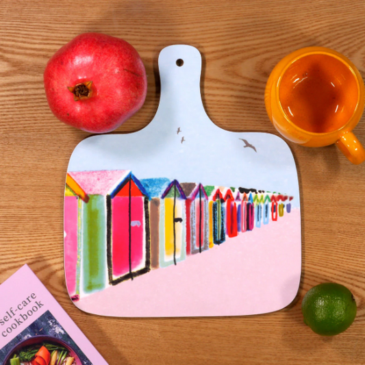 BRIGHTON BEACH HUTS CHOPPING BOARD