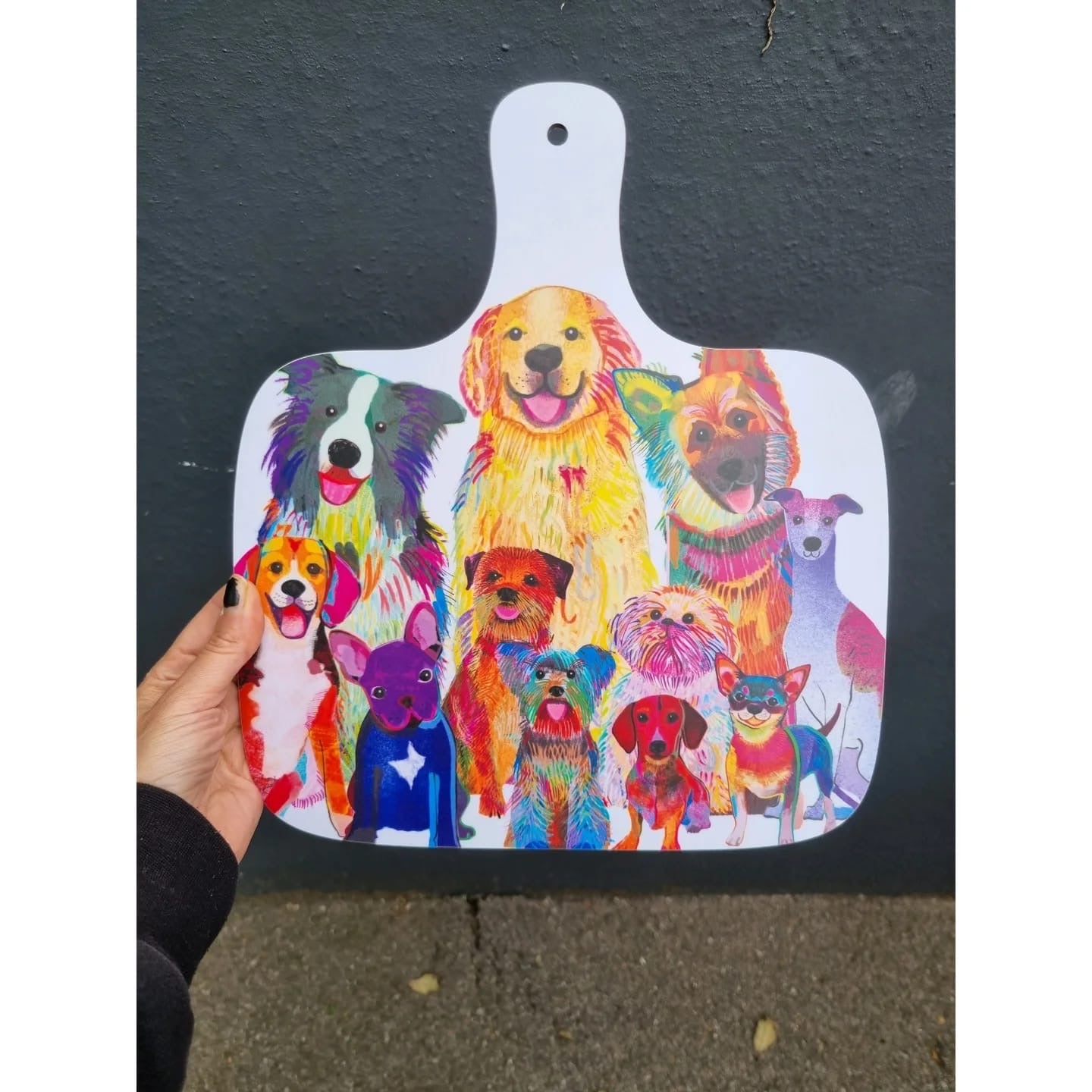 Dog Gang Chopping Board, WFCHOP001