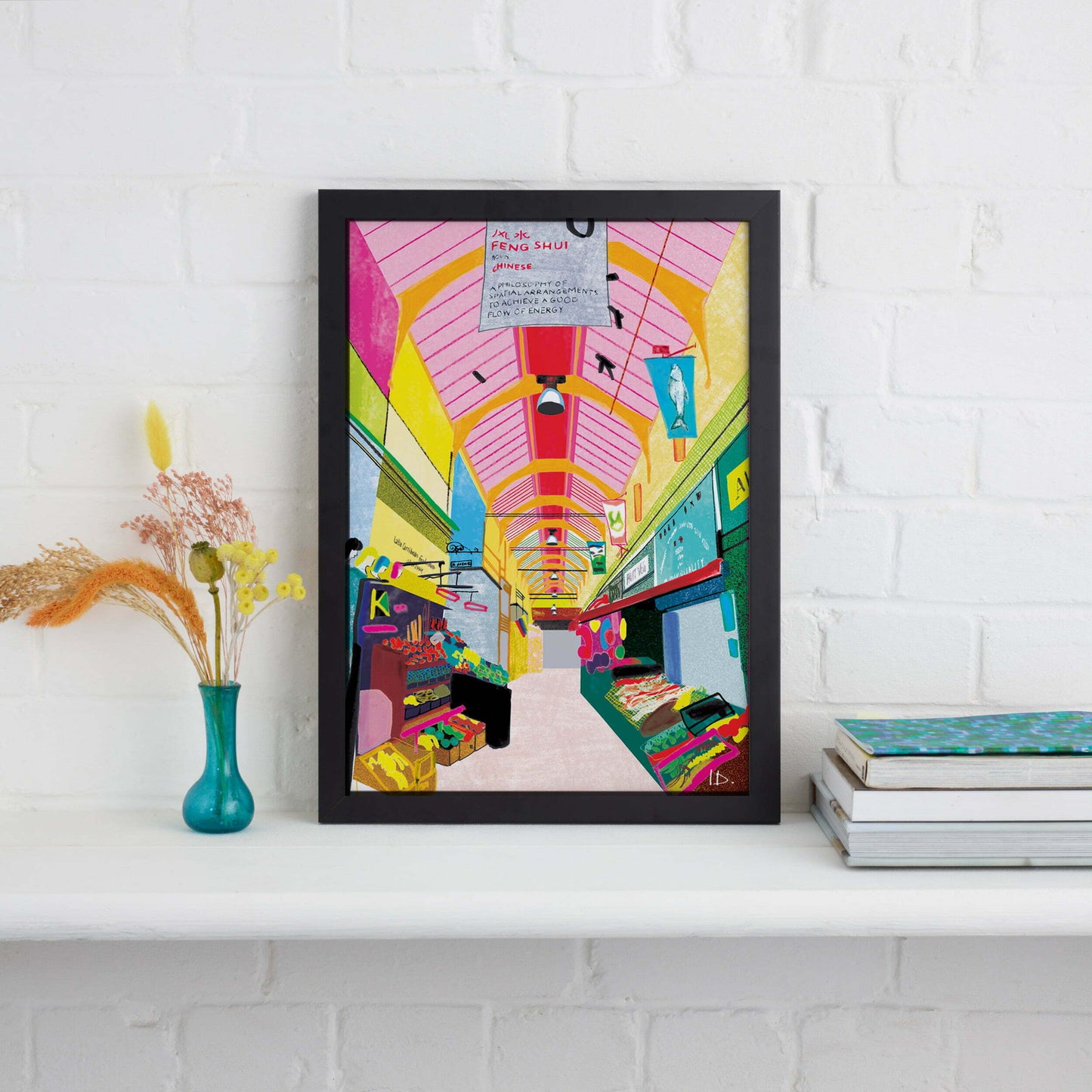 BRIXTON MARKET LONDON PRINT