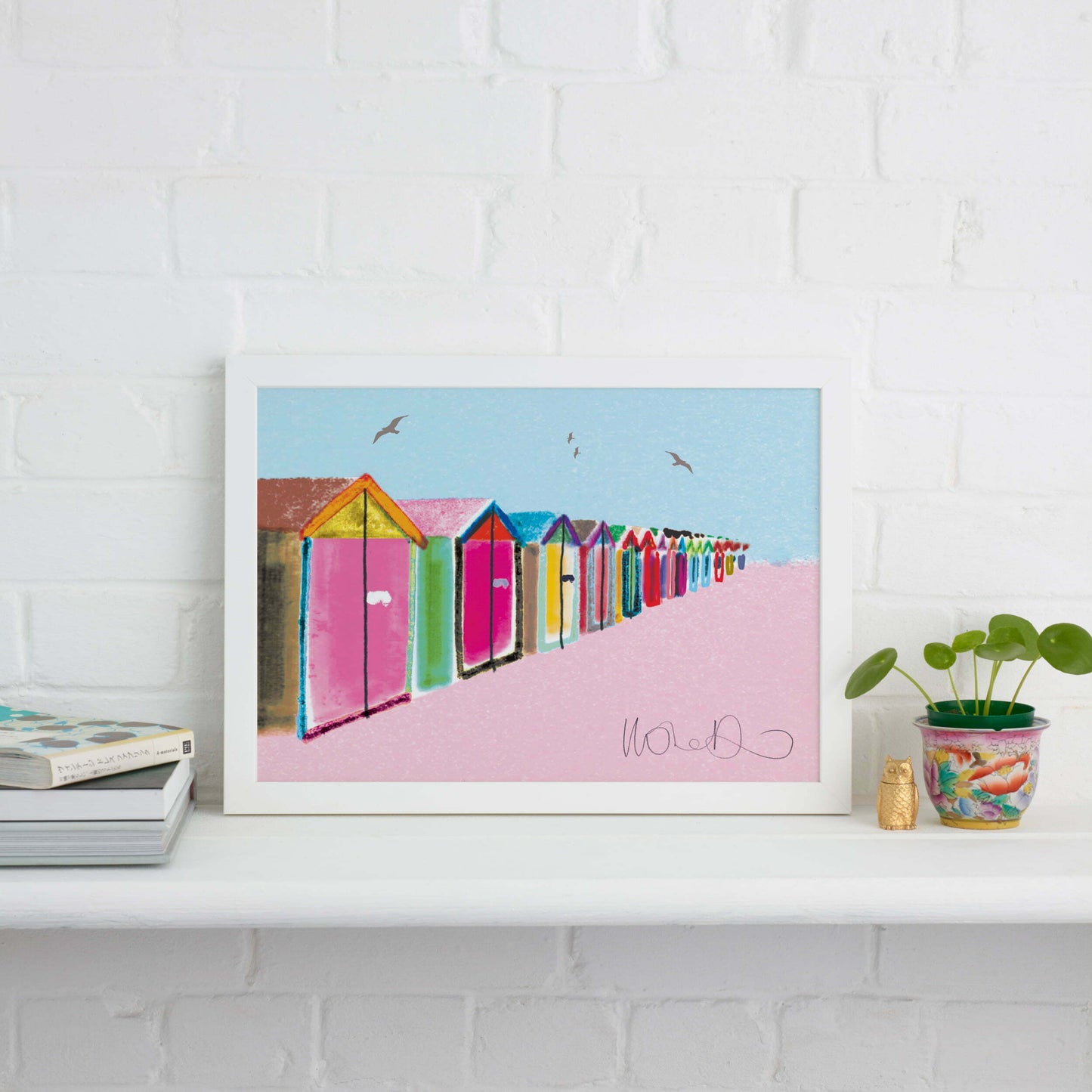 BRIGHTON BEACH HUTS PRINT